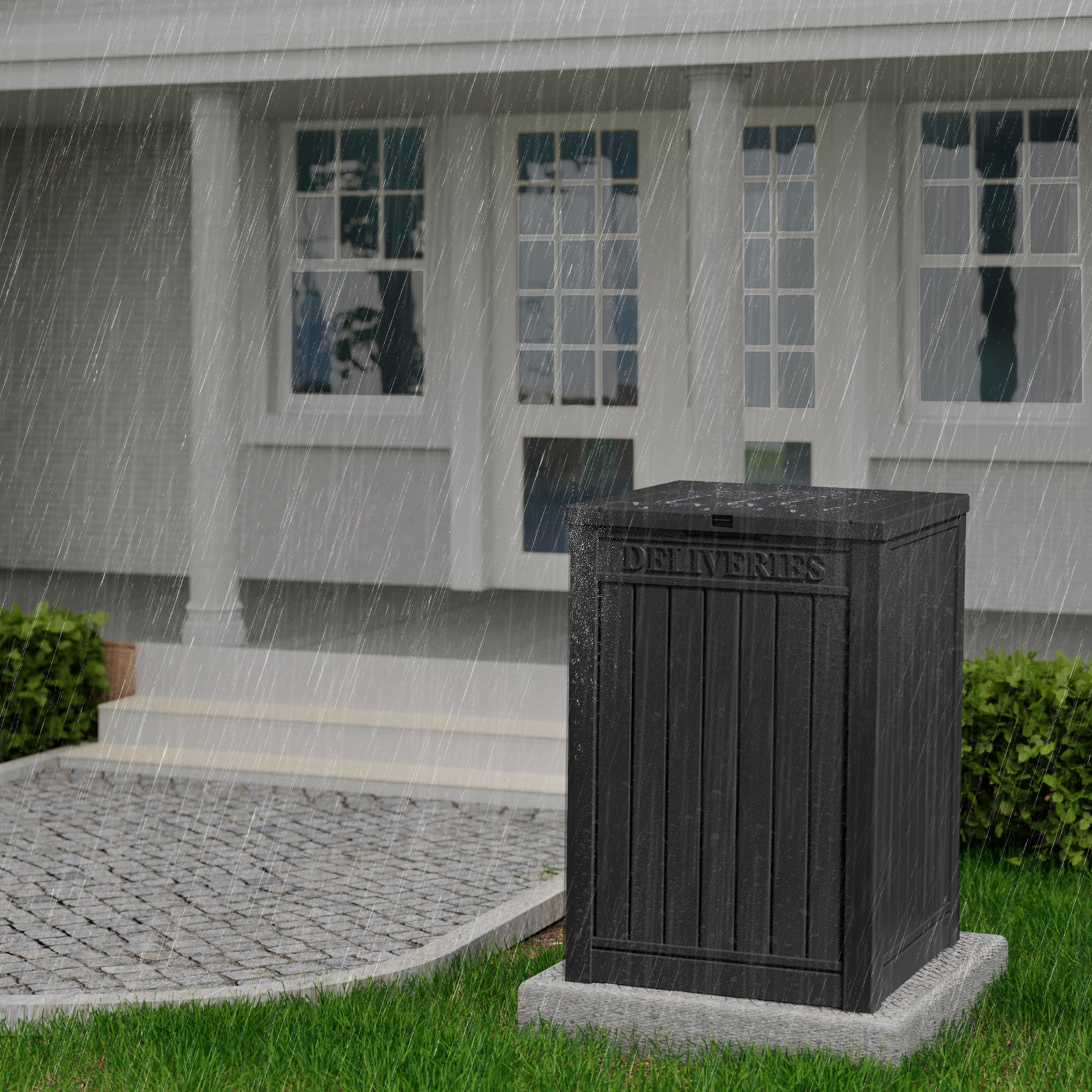 VBAL Package Delivery Box for Outside,Durable Weather Resistant,Parcel Outdoor Storage Box