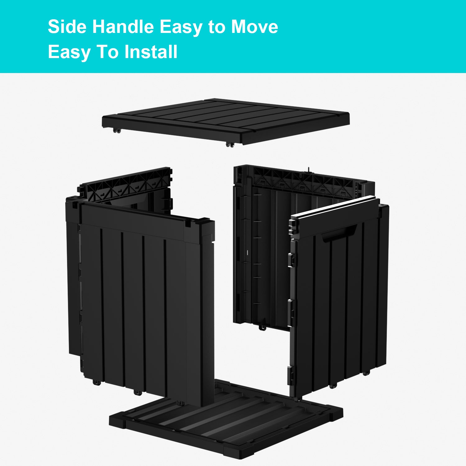 VBAL 50 Gallon recyclable eco-friendly resin material storage Deck Box