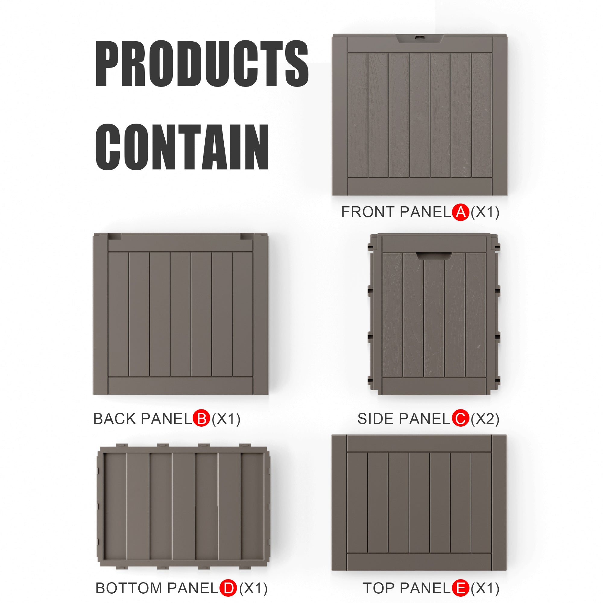 VBAL 30 Gallon recyclable eco-friendly resin material storage Deck Box