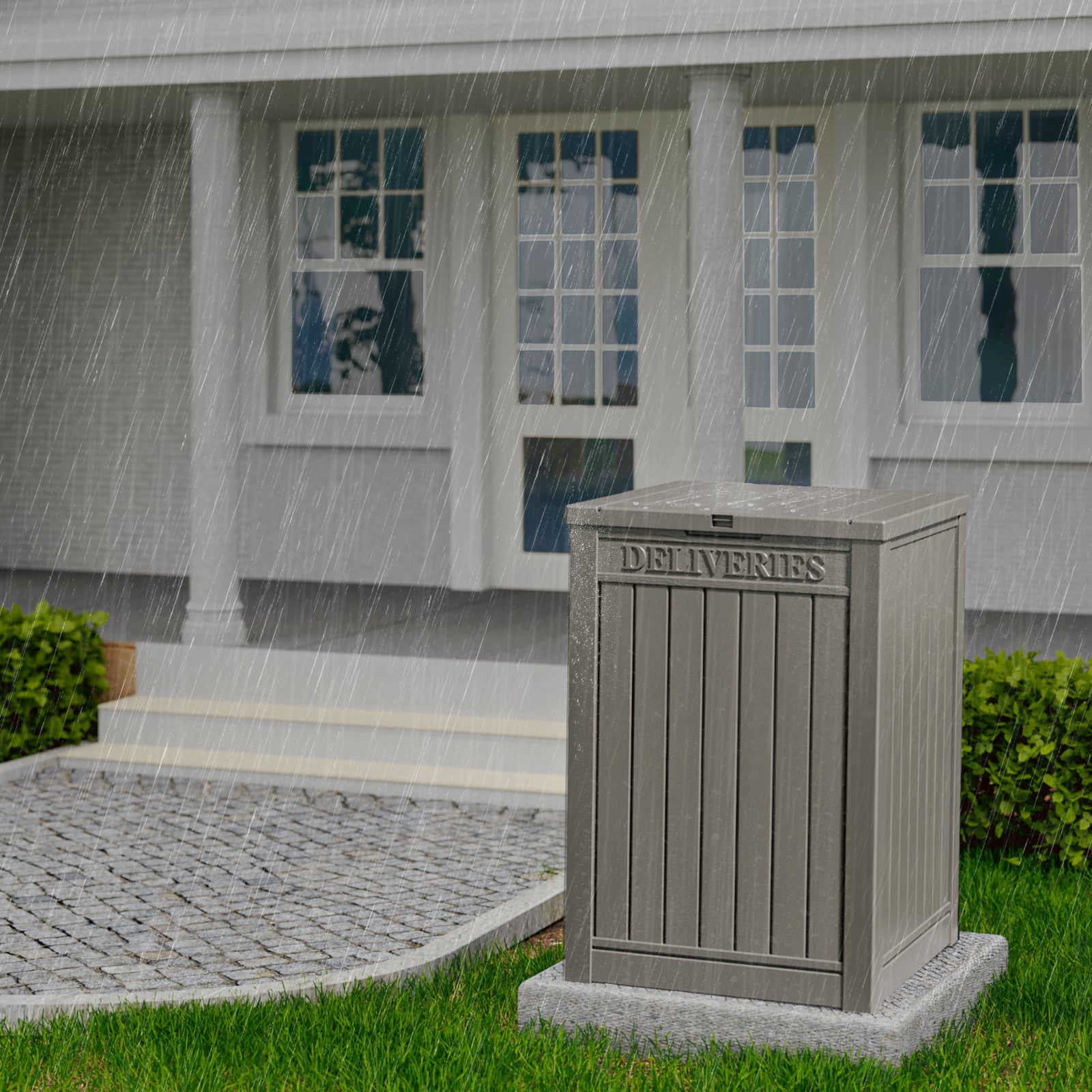 VBAL Package Delivery Box for Outside,Durable Weather Resistant,Parcel Outdoor Storage Box