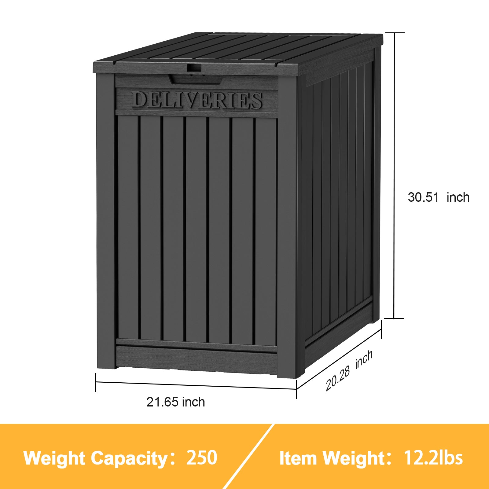 VBAL Package Delivery Box for Outside,Durable Weather Resistant,Parcel Outdoor Storage Box