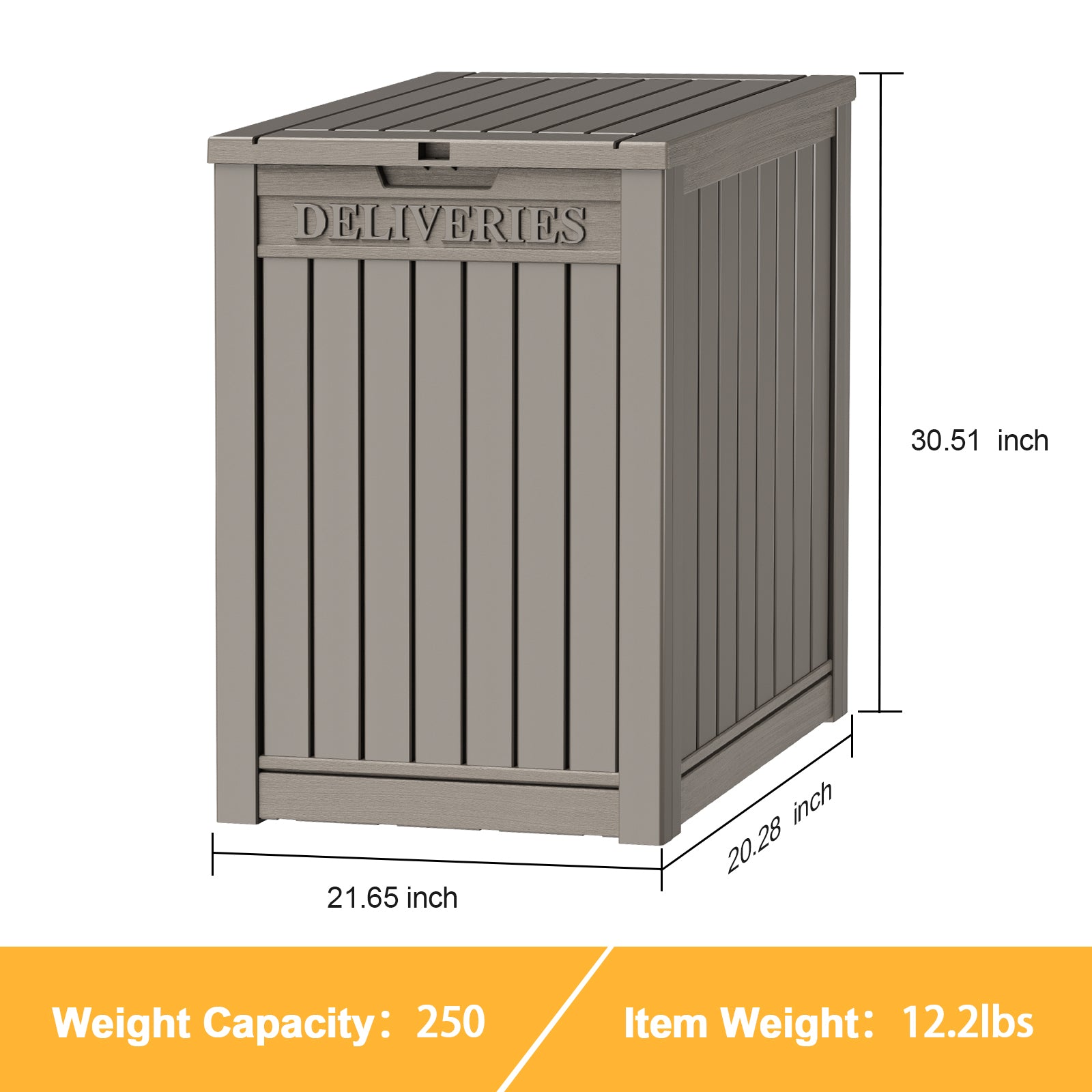 VBAL Package Delivery Box for Outside,Durable Weather Resistant,Parcel Outdoor Storage Box
